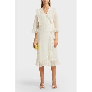 NWT Ganni Jasmine White Dress